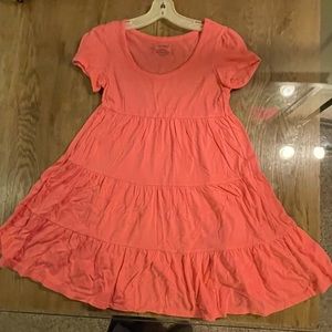 Salmon colored babydoll dress